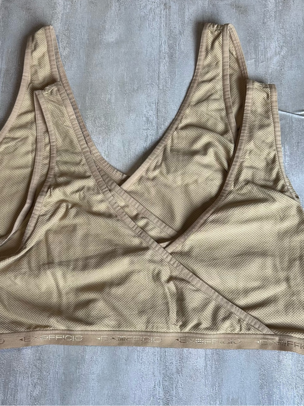 NWOT 2-Pack ExOfficio Bralettes XL Beige
